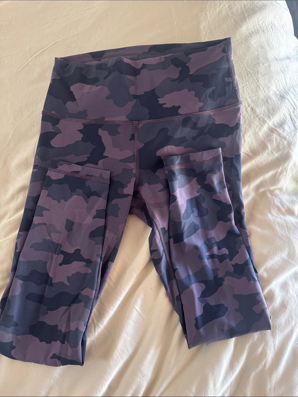 lululemon athletica Brown Camo Mid/ High-Waist Leggings